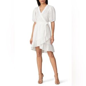 Scotch & Soda Broderie Anglaise Wrap Dress